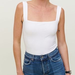 Reformation Canyon Knit Tank, white size XS NWOT